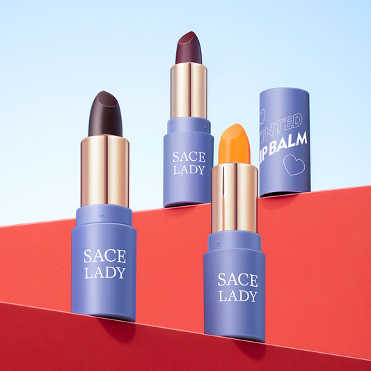 SACE LADY Three-Color Color-Changing Lipstick Moisturizing and Nourishing Anti-ChappingTinted Lip Balm  SL627