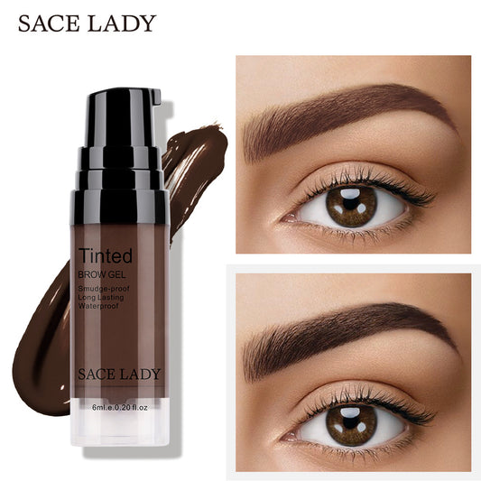 SACE LADY Liquid Eyebrow Cream Waterproof and Durable Smear-Proof Makeup Eyebrow Gel 6ml SL331