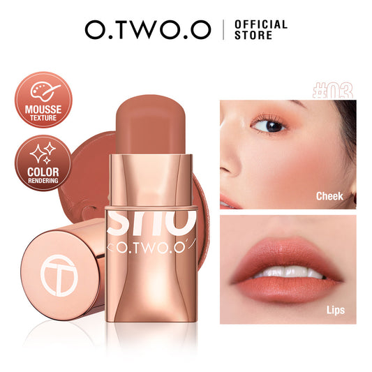 O.TWO.OVigorous Smooth Blusher Natural Nude Makeup Blush Stick MakeupSC049